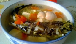 豆腐燉黃甲魚