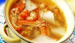 桂花蘿蔔蝦湯