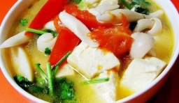 海鮮菇豆腐湯