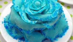 藍色妖姬翻糖蛋糕